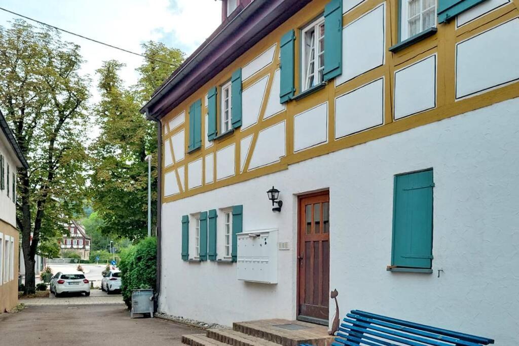 Fachwerk Maisonette In Nurtingen Bagian luar foto